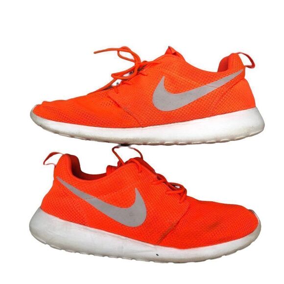 Rare 2012 Nike Roshe Run Total Crimson Gamma Grey Size 12 - Picture 5 of 14